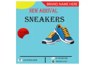 New Arrival Alert Social Media Post Template – Editable Launch Announcement Design for Instagram, Facebook & Pinterest template
