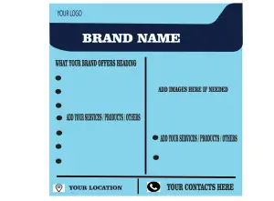Business Offers List Flyer Template – Product & Services Marketing Design template