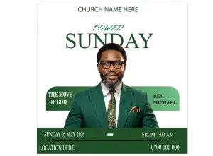 Sunday Service Flyer Design Kenya & East Africa template