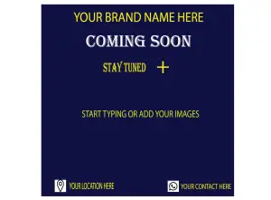 Coming Soon Flyer Template – Editable Business Marketing Design for Launch & Promotion template