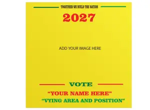 Political Campaign Social Media Post Template – Editable Election Promotion & Awareness Design template