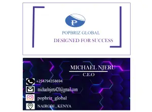 Professional Business Card Designs Kenya & East Africa template