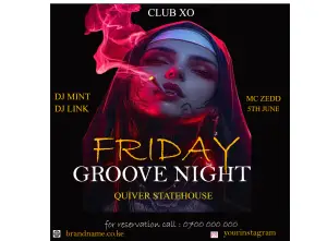 Friday Night Groove Party  Nairobi Kenya template