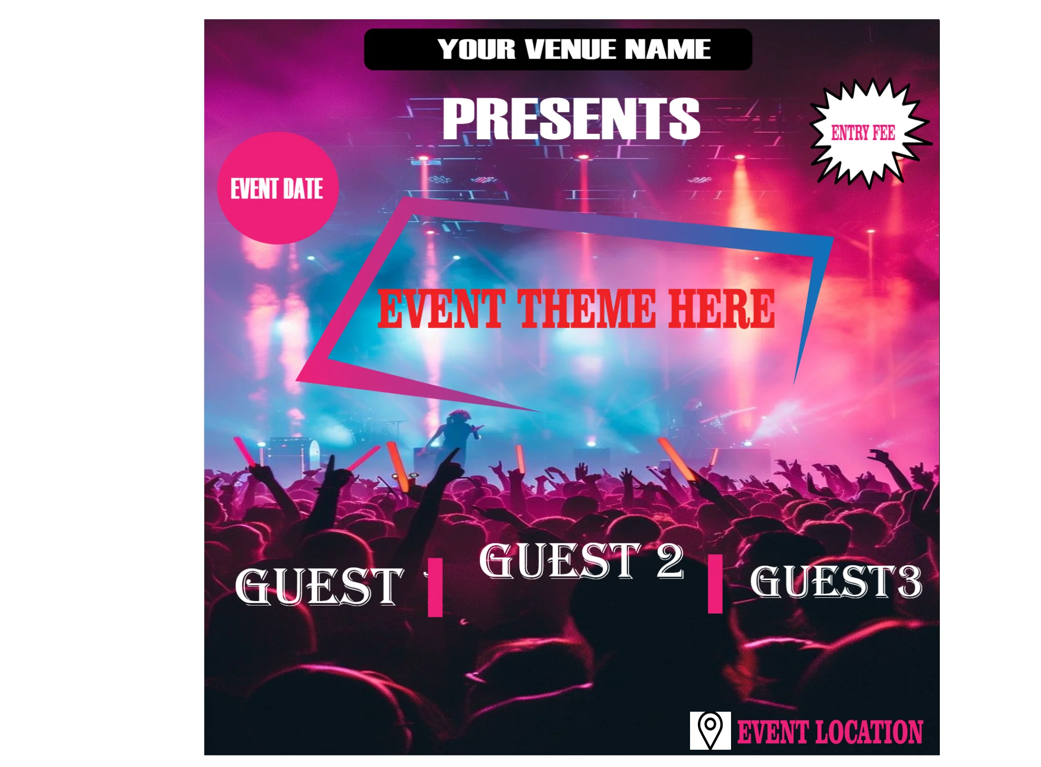 Event Promotion Social Media Post Template Kenya – Editable Business & Party Marketing Design