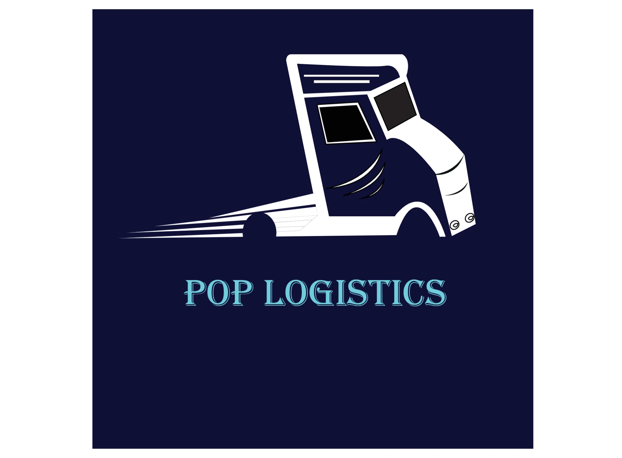 Logistics Truck Logo Template – Delivery & Transport Company Brand Identity - Logos Design Template | Editable Professional Business Poster