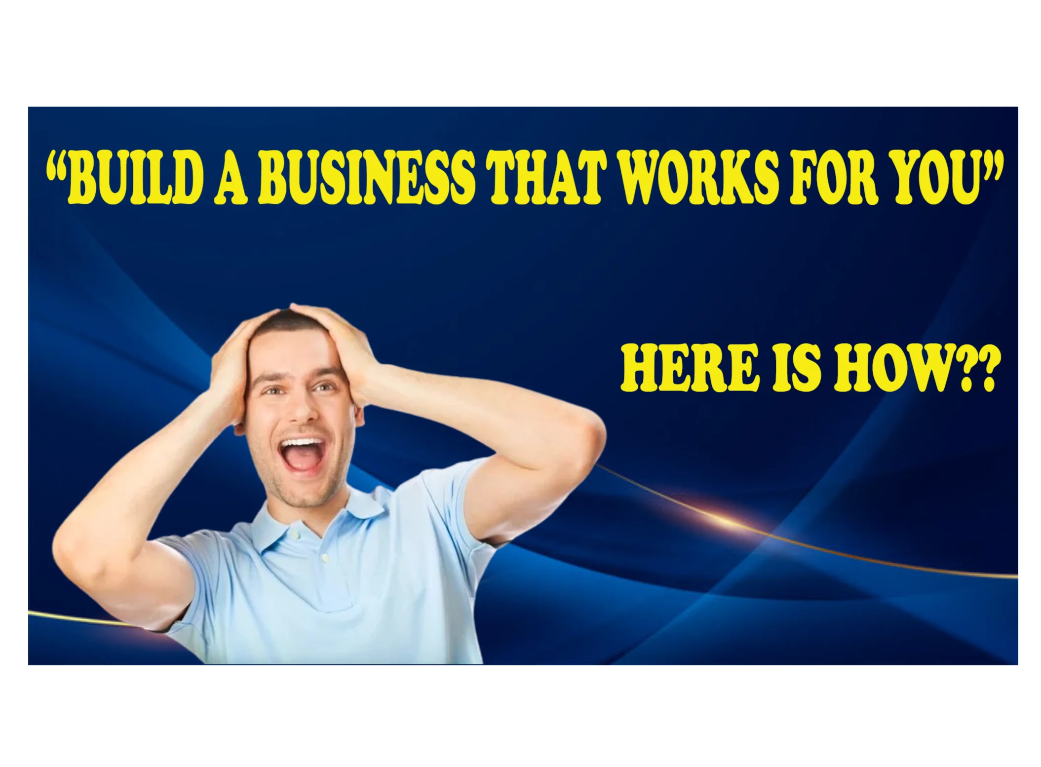 Build a Business That Works for You Thumbnail – Entrepreneur YouTube Template - Thumbnails Template | PopBriz