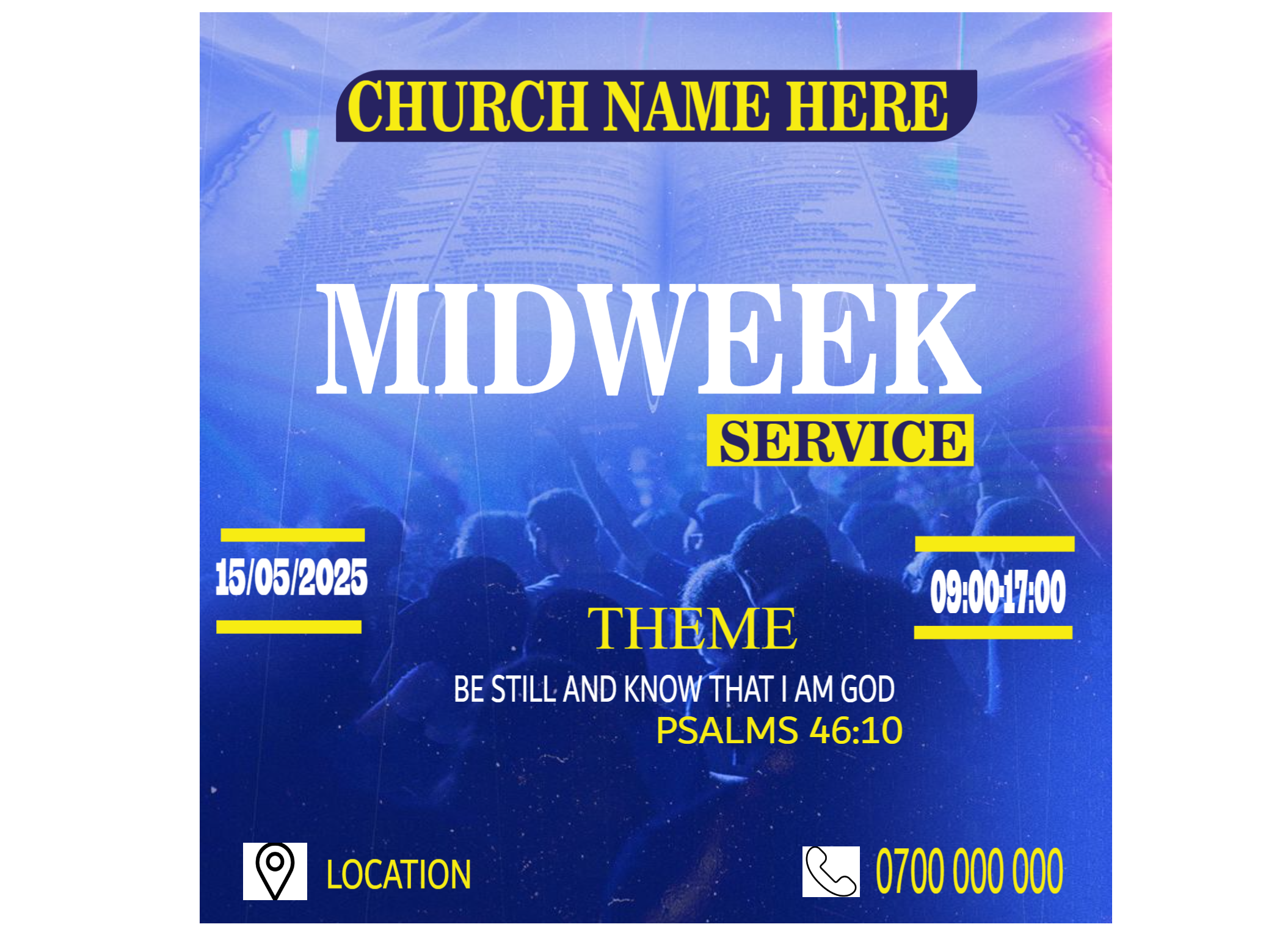 Midweek Encounter Service Flyer Kenya & East Africa - Flyers Template | PopBriz
