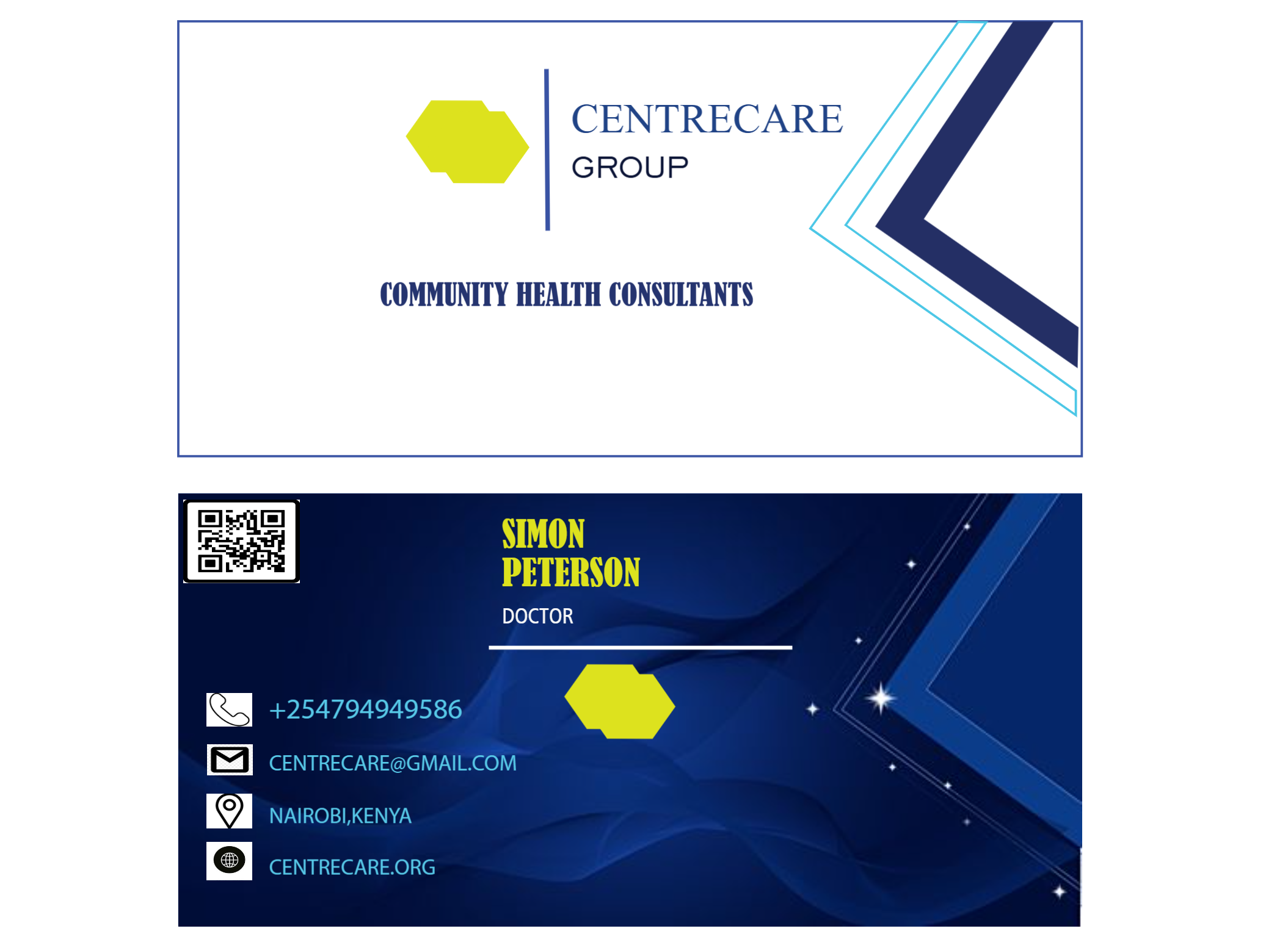 Modern Business Card Designs Kenya & East Africa - Business Cards Design Template | Editable Professional Business Poster