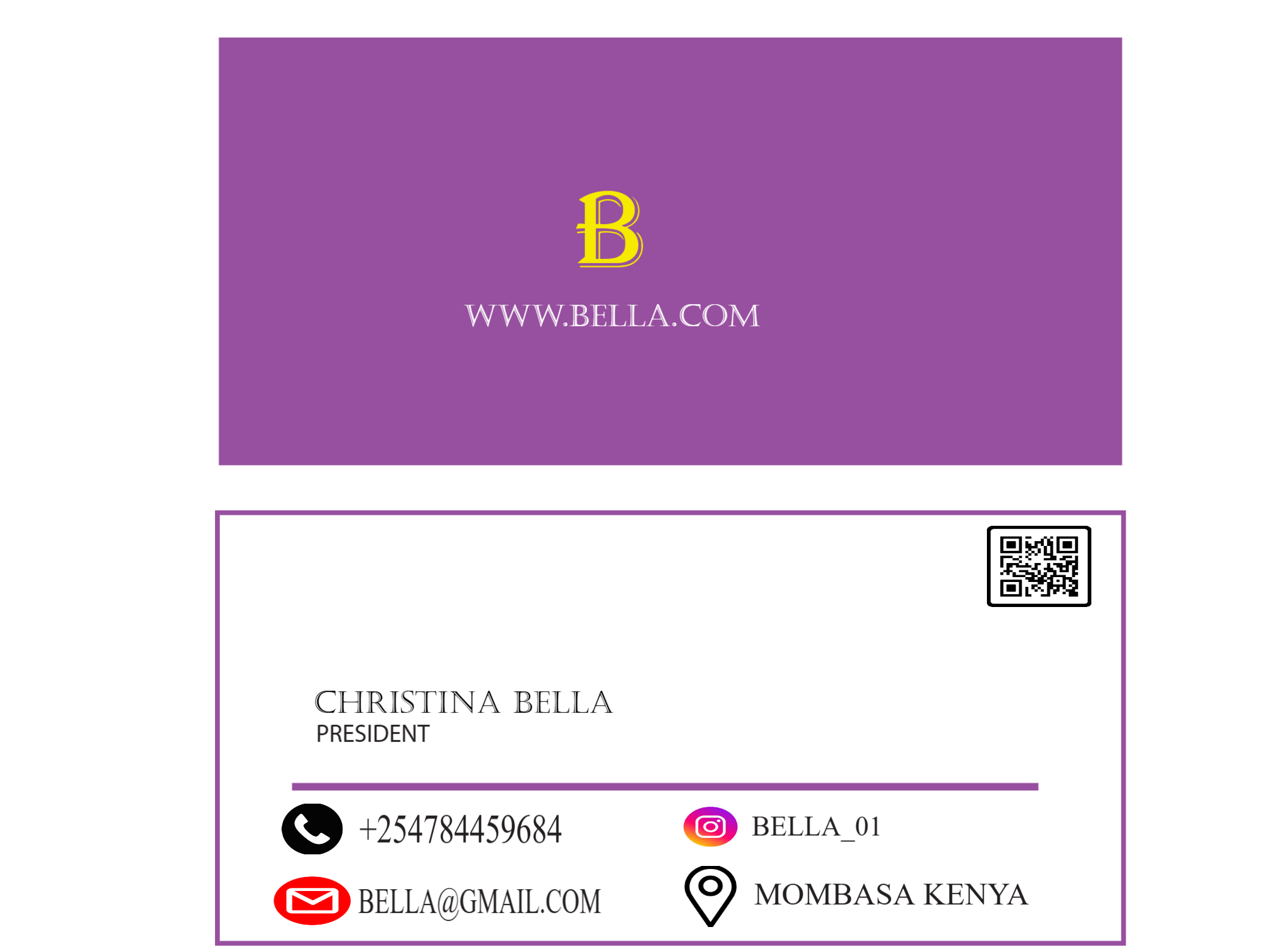 Affordable Business Card Designs Kenya & East Africa - Business Cards Template | PopBriz