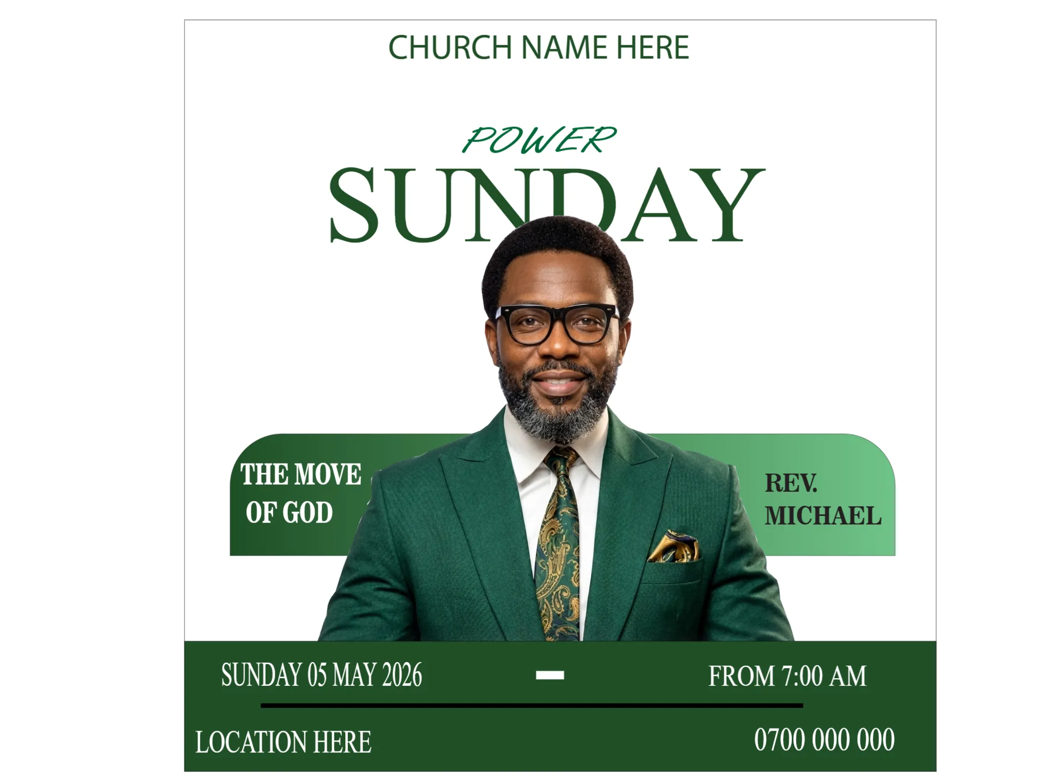 Sunday Service Flyer Design Kenya & East Africa