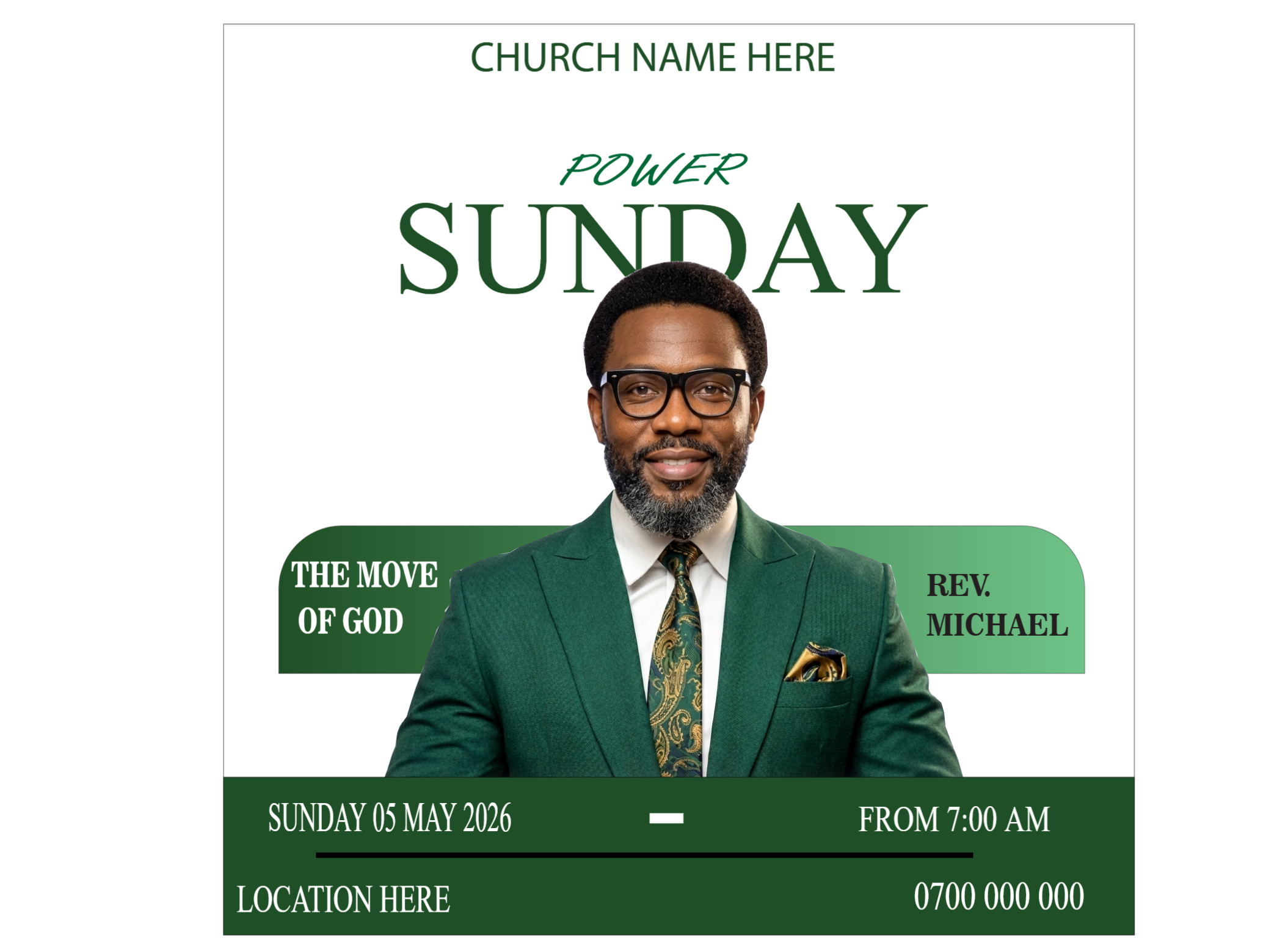 Sunday Service Flyer Design Kenya & East Africa - Flyers Template | PopBriz